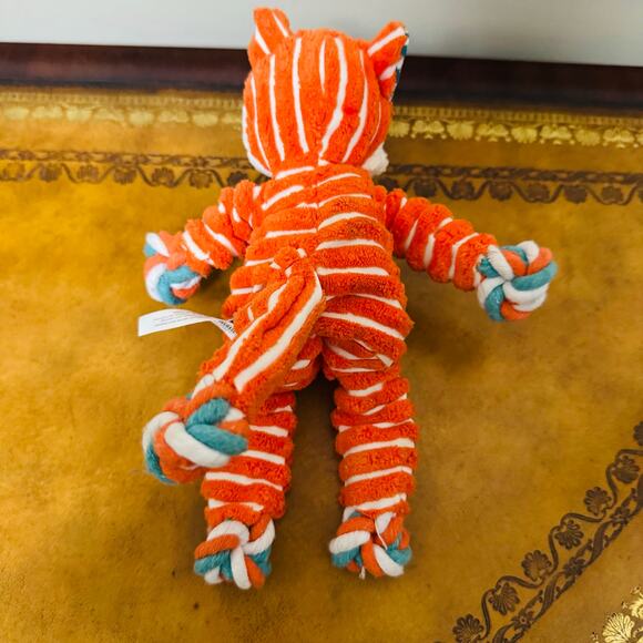 KONG Floppy Knots Fox Dog Squeaky Toy Small Medium Breed NEW - Picture 4 of 8